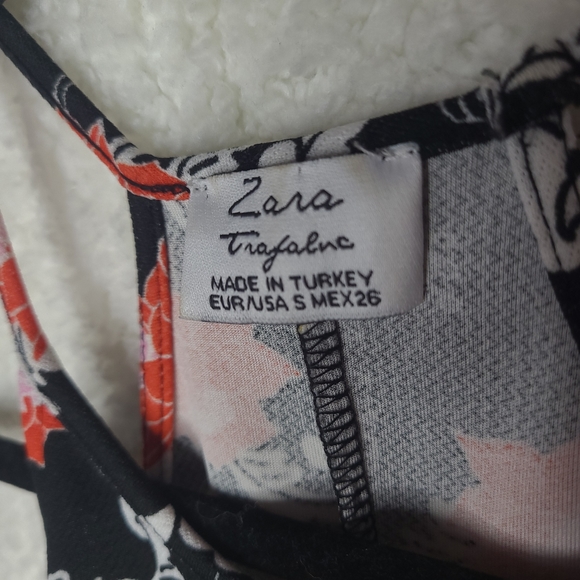 Zara | Floral Sleeveless Dress sz small - Picture 3 of 3